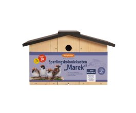 Dřevěná ptačí trojbudka otvor 3,4 cm Marek
