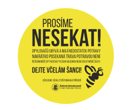Cedule - Prosíme nesekat!