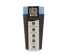 Kelímek Circular Cup (rCup) Black and Blue 340ml
