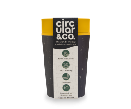Kelímek Circular Cup (rCup) Black and Mustard 227ml