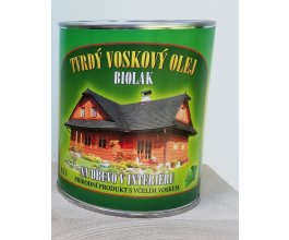 BIOLAK - tvrdý voskový olej na dřevo s včelím voskem 0,7 l