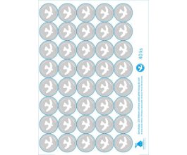 UV samolepky - kolečka 40 ks