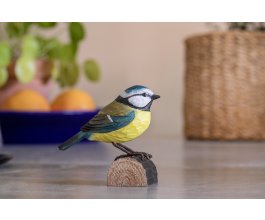 Dřevěná dekorace sýkora modřinka DecoBird - Wildlife Garden