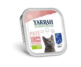Paté losos s mořskou řasou 100g - Pro kočky Yarrah BIO