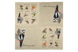 Papírové ubrousky – ilustrace ptáci
