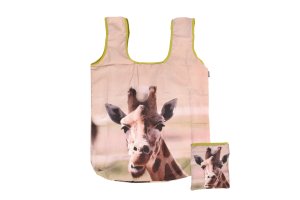 Skládací nákupní taška - žirafa