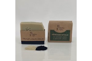 Mýdlo se zeleným jílem a aktivním uhlím - Mýdlárna Šafrán 90g