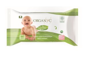 Dětské čistící ubrousky Organyc 60ks