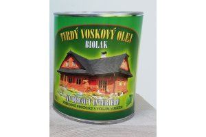 BIOLAK - tvrdý voskový olej na dřevo s včelím voskem 0,7 l