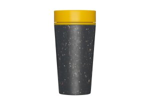 Kelímek rCUP Black and Mustard 340 ml bez obalu