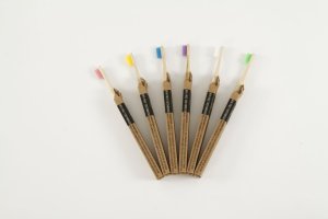 Sada bambusových zubních kartáčků RAPHA PREMIUM 6ks Medium