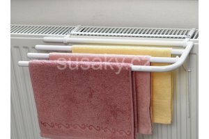 Sušák ručníků na klasické radiátory na 3 ručníky